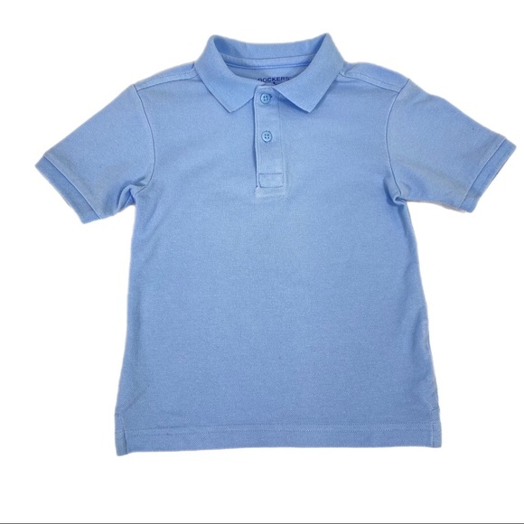 Boy's Dockers Light Blue Polo Shirt - Picture 1 of 6